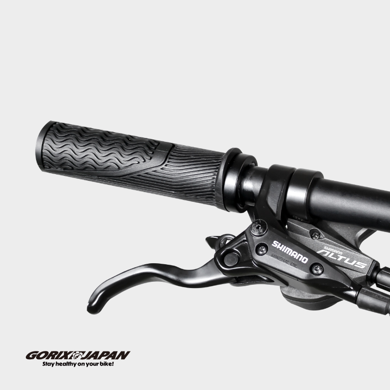GORIX グリップ 自転車 丸グリップ [エンドストップ構造で手首サポート