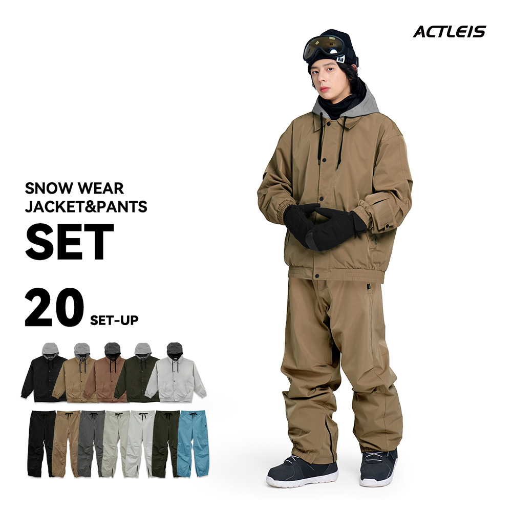 美品】アクレイス スノーボードウェア 上下セット レディースM