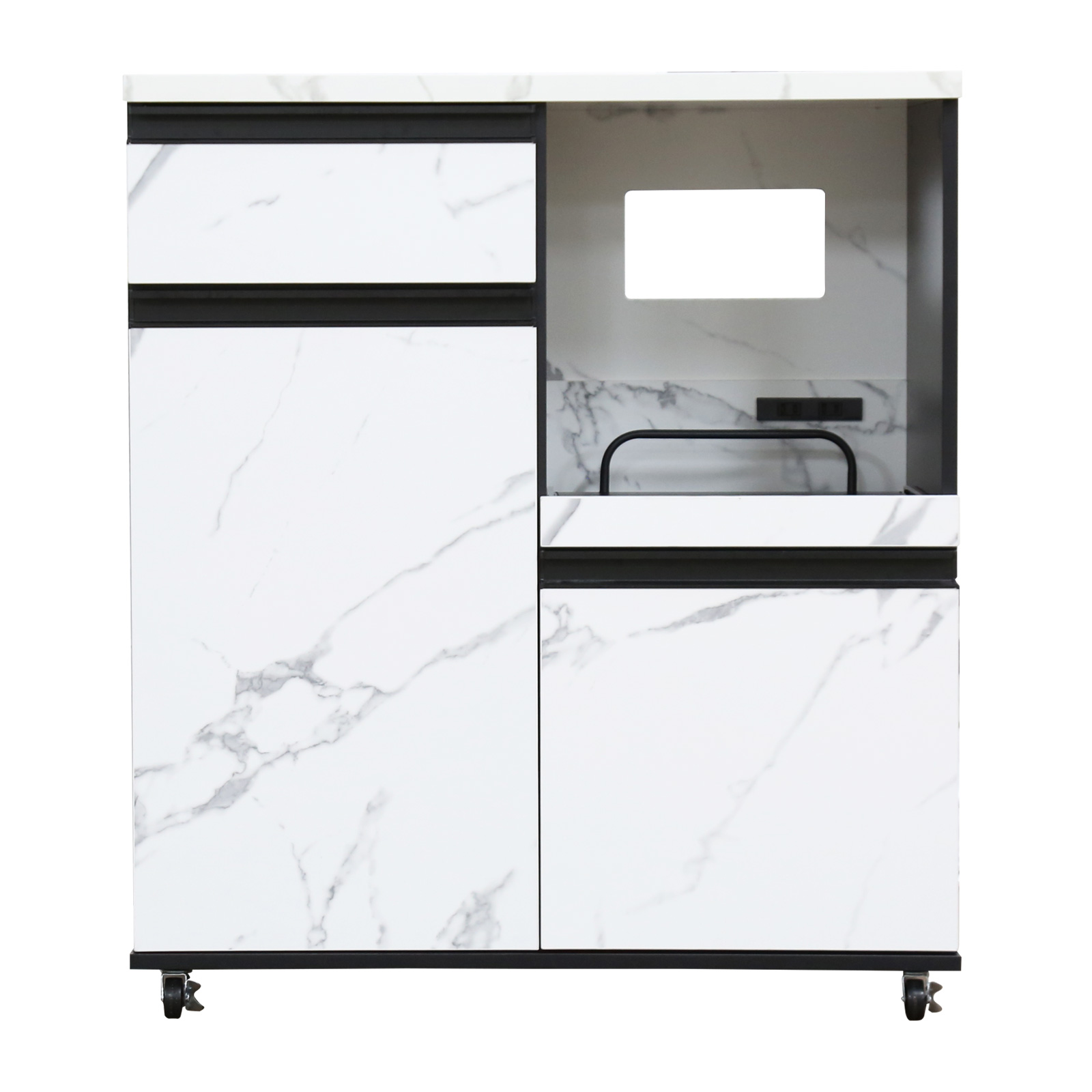 DORIS（ドリス） レンジ台 幅80 レンジ台食器棚 食器棚 スライド