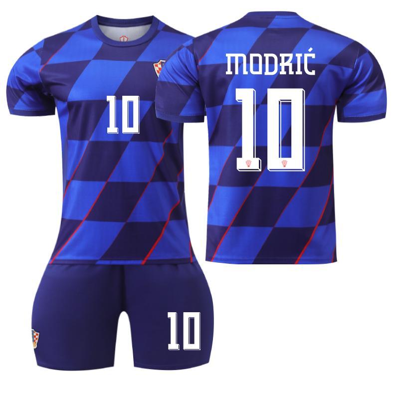 サッカーウェア 子供 大人 24-25新型クロアチア アウェイ10番