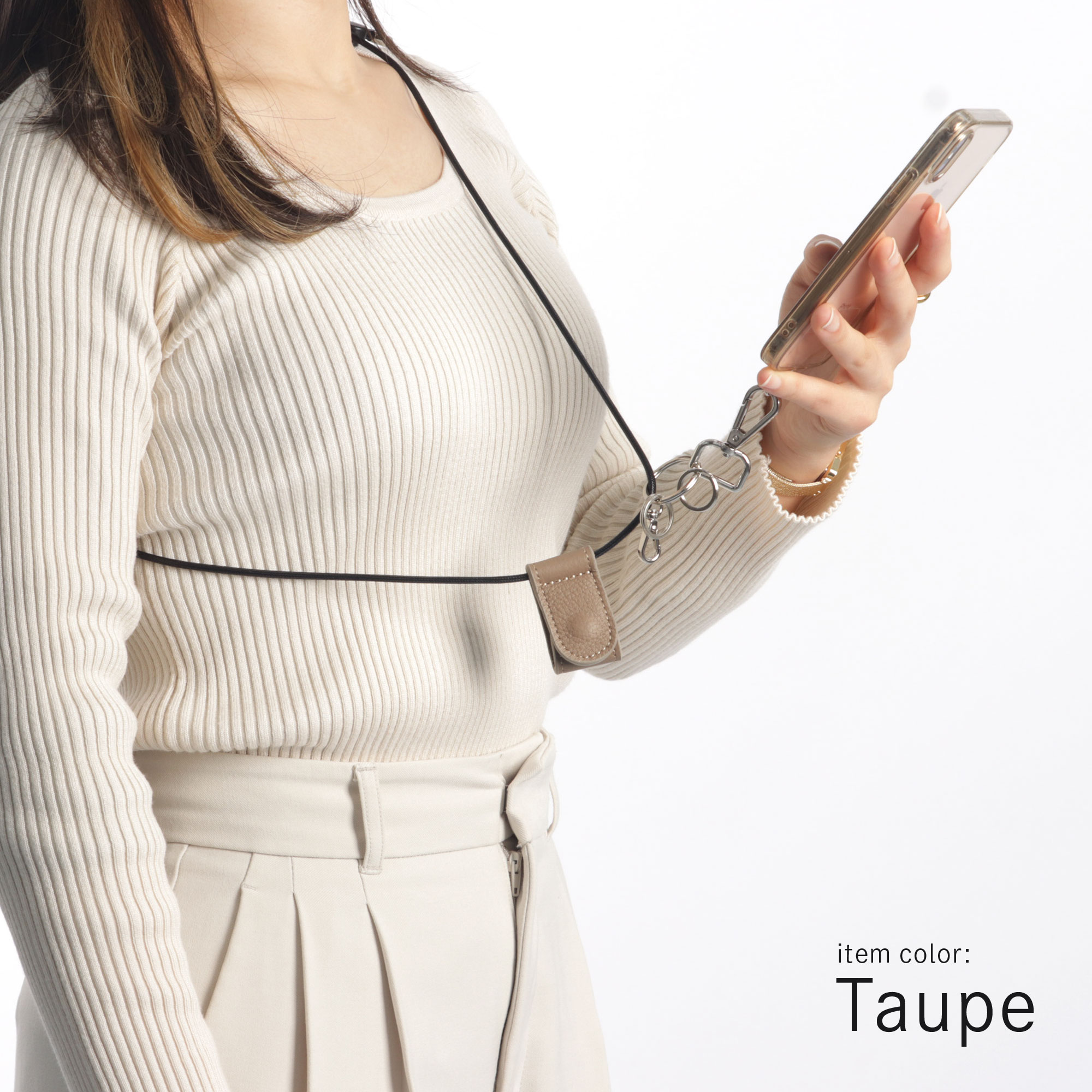 日本製 本革 スマホショルダー ストラップ レザー ホルダー マルチ