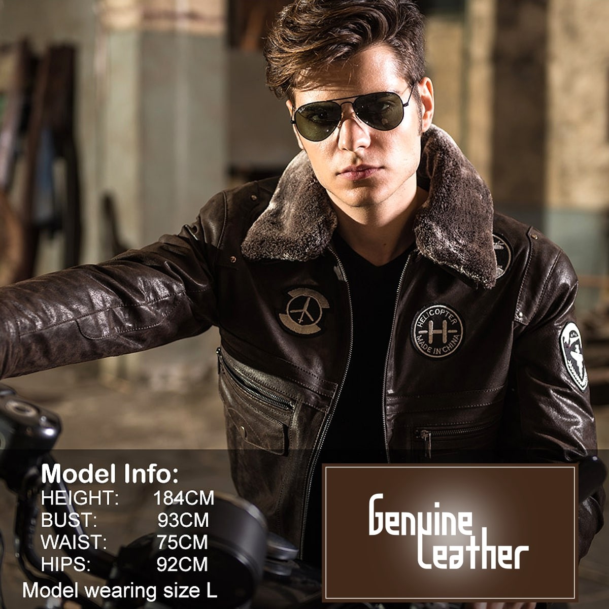 送料無料!】全2色 9サイズ メンズ ピッグスキンファーカラーワッペン