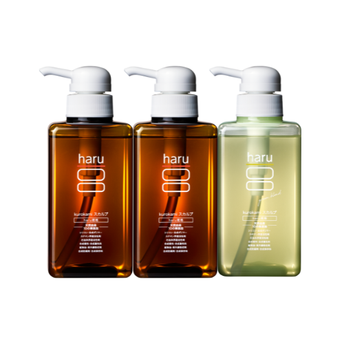 haru（ハル） シャンプー haru kurokami スカルプ 選べる 3本 セット