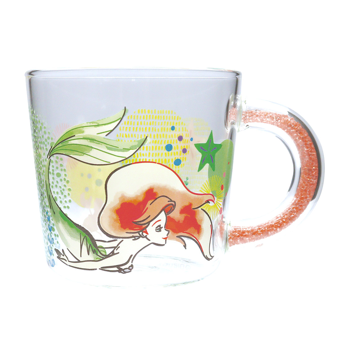 Disney（ディズニー） ガラスマグ 耐熱 アリエル ラプンツェル エルサ