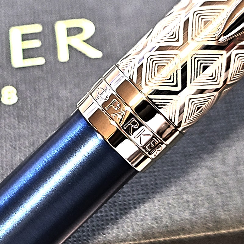 ソネット ボールペン パーカー 美しい プレミアム メタル&ブルー