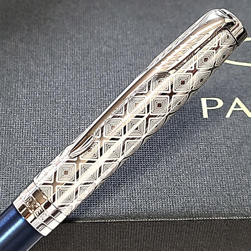 ソネット ボールペン パーカー 美しい プレミアム メタル&ブルー