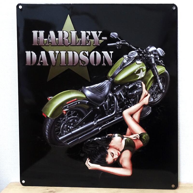 Harley Davidson（ハーレー・ダビッドソン） ブリキ看板 DUTY CALLS