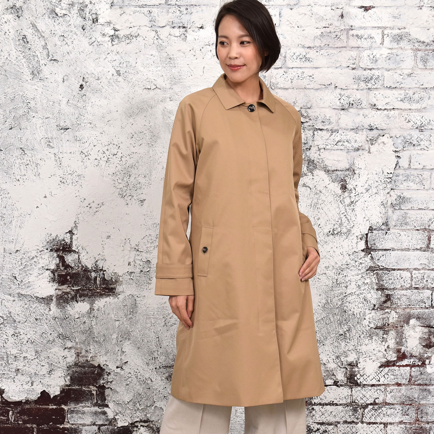 Merfirge ステンカラーコート 蓄熱 ライナー付 クラシック アウター