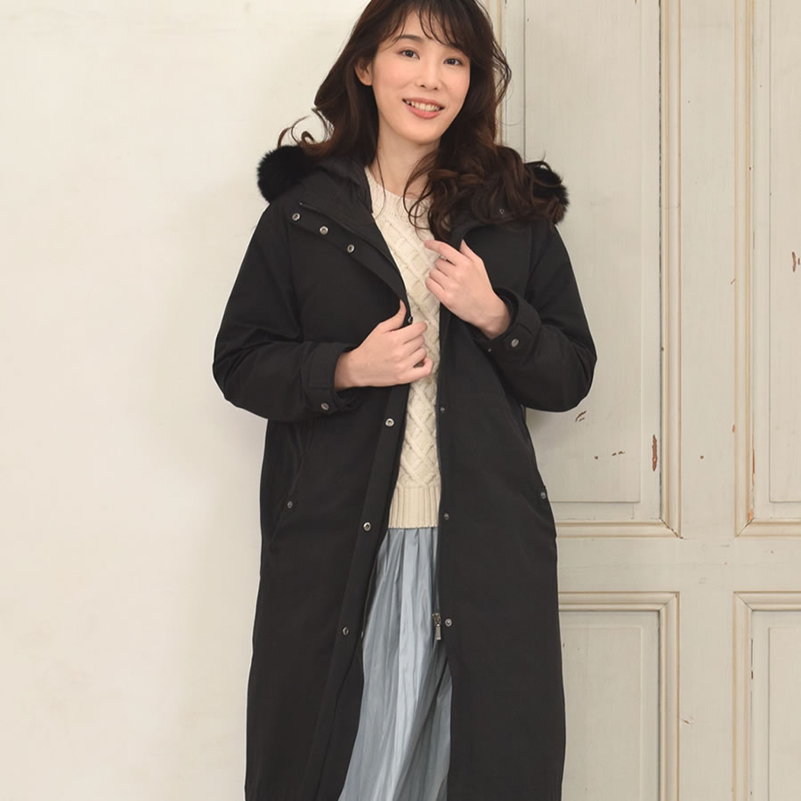 Merfirge モッズコート 5WAY ロング マウンテンパーカー インナー