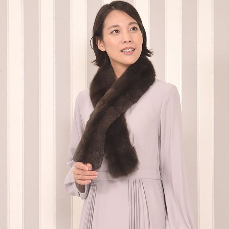 ロシアンセーブルショールマフラー 【公式通販】