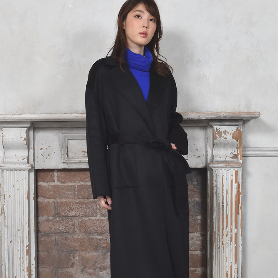 Merfirge チェスターコート カシミヤ 100% ダブルフェイス サイド