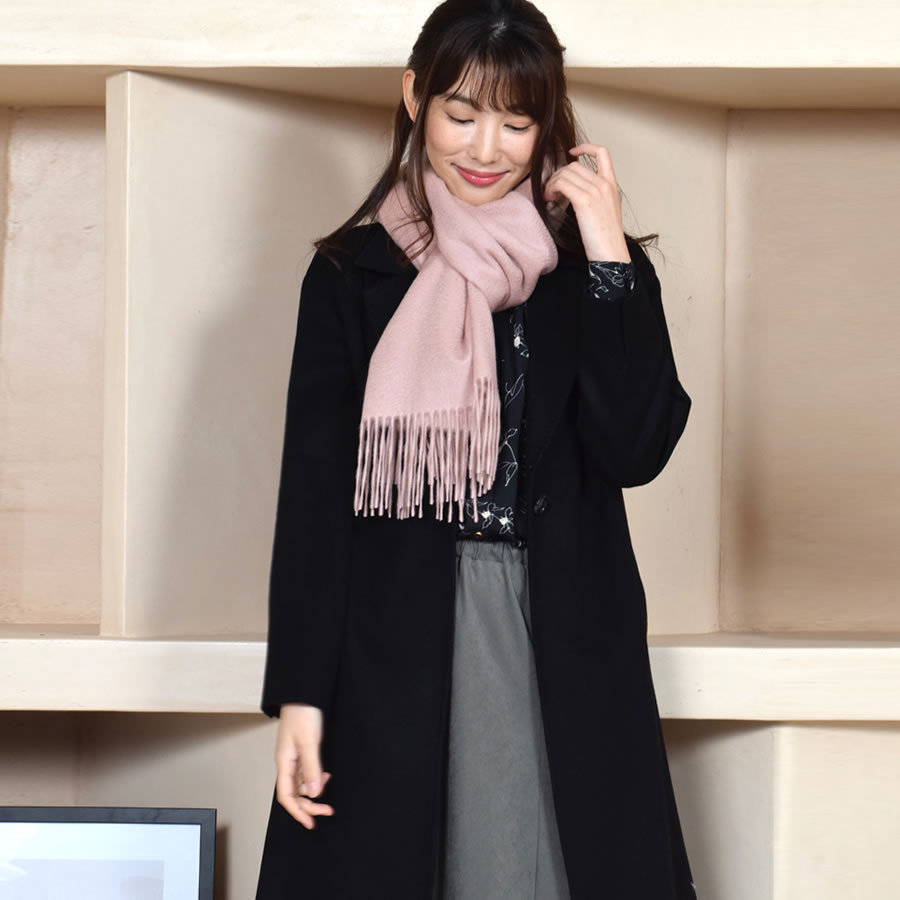 Merfirge ストール 大判 カシミヤ100% カシミア 無地ストール マフラー