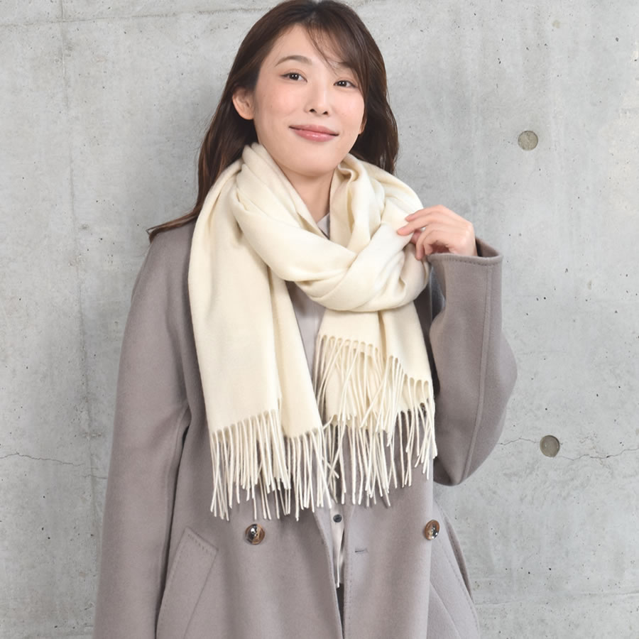 Merfirge ストール 大判 カシミヤ100%【名入れ刺繍可】カシミヤ