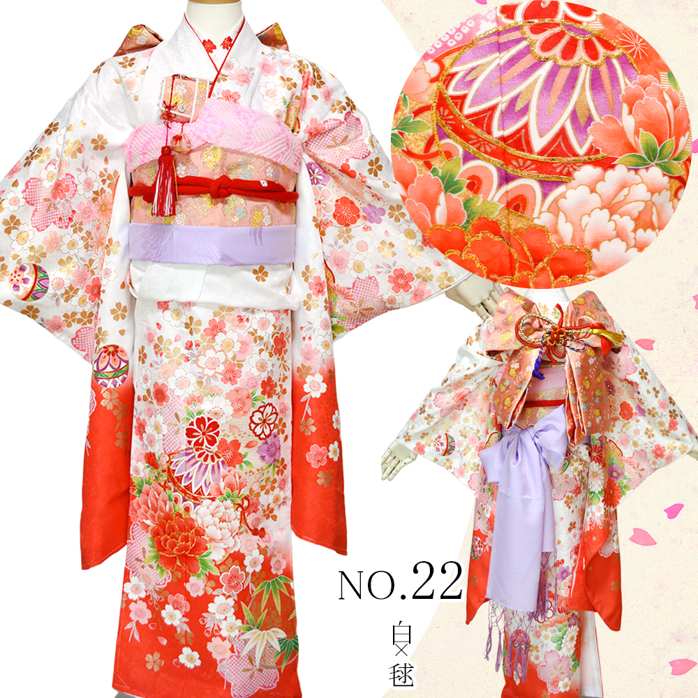 七五三 着物 7歳 16点 フルセット 購入 トータル 着物セット 女の子