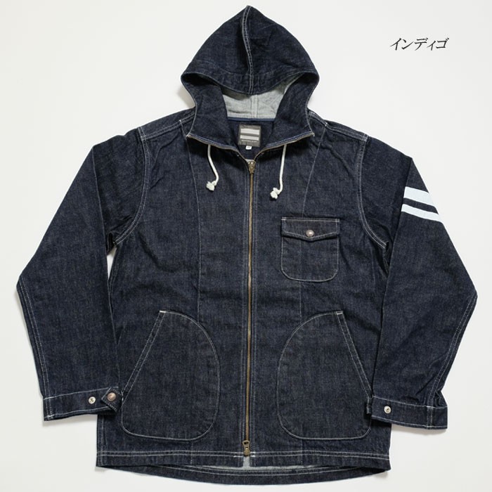 桃太郎ジーンズ（MOMOTARO JEANS） 13.5oz デニム フードジャケット 03