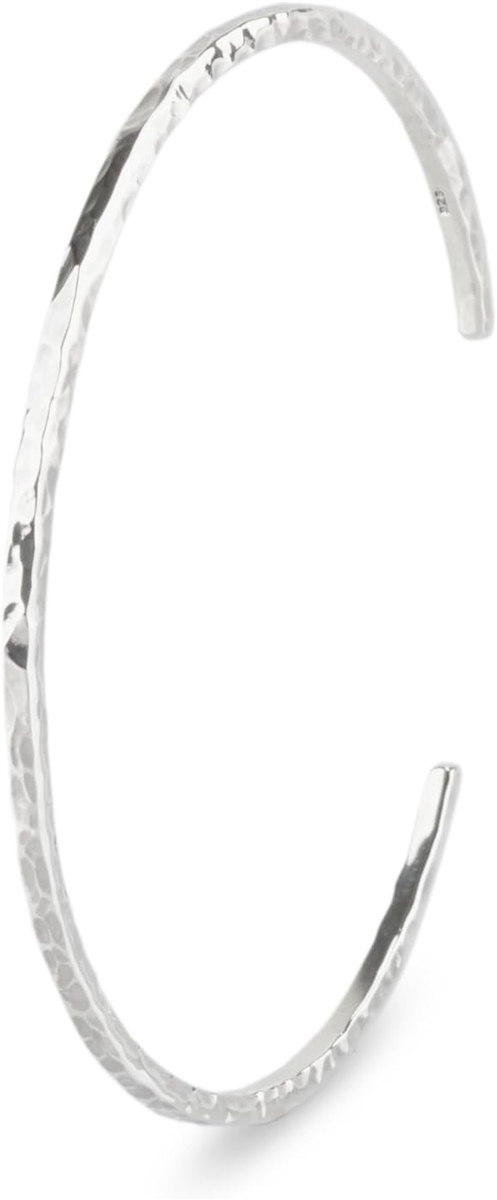 sv925 シルバー バングル 槌目 ブレスレット サイズ調整可能 シルバー