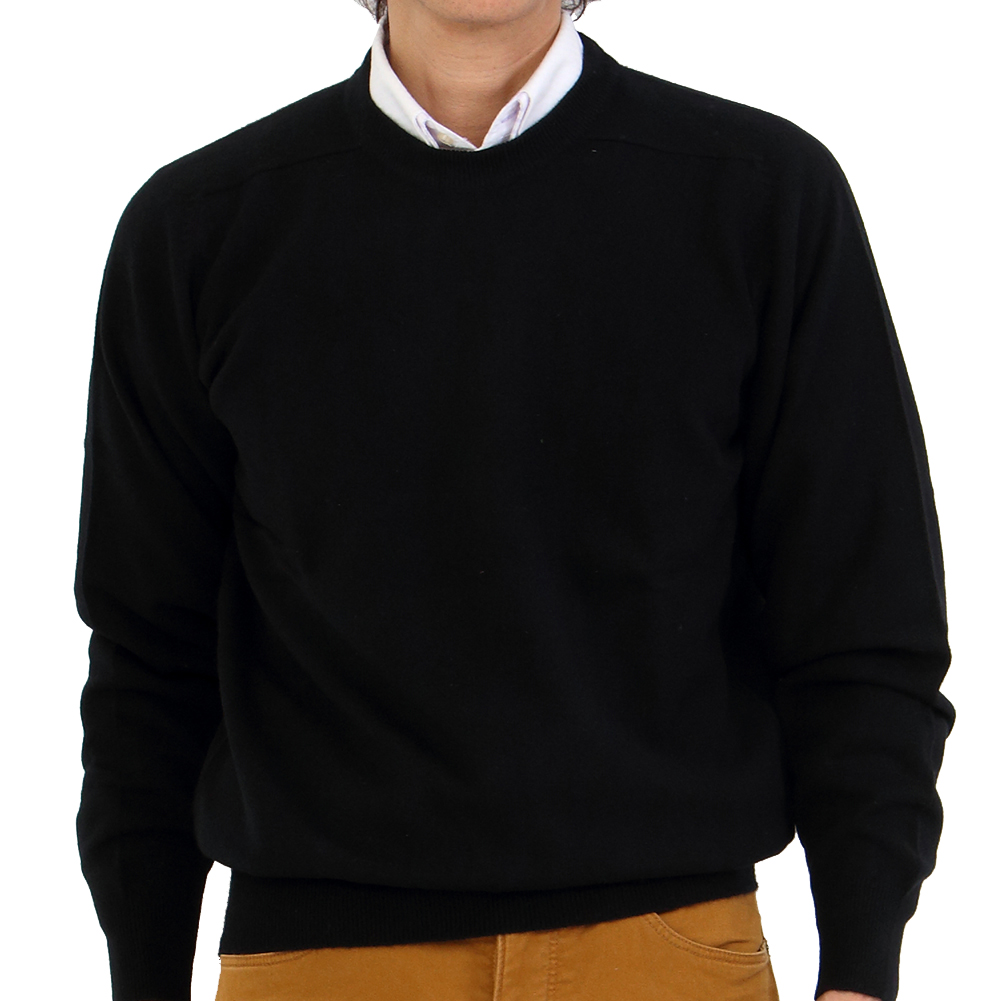 送料無料】【カシミヤ100％試験鑑定証明済】メンズ クルーネック