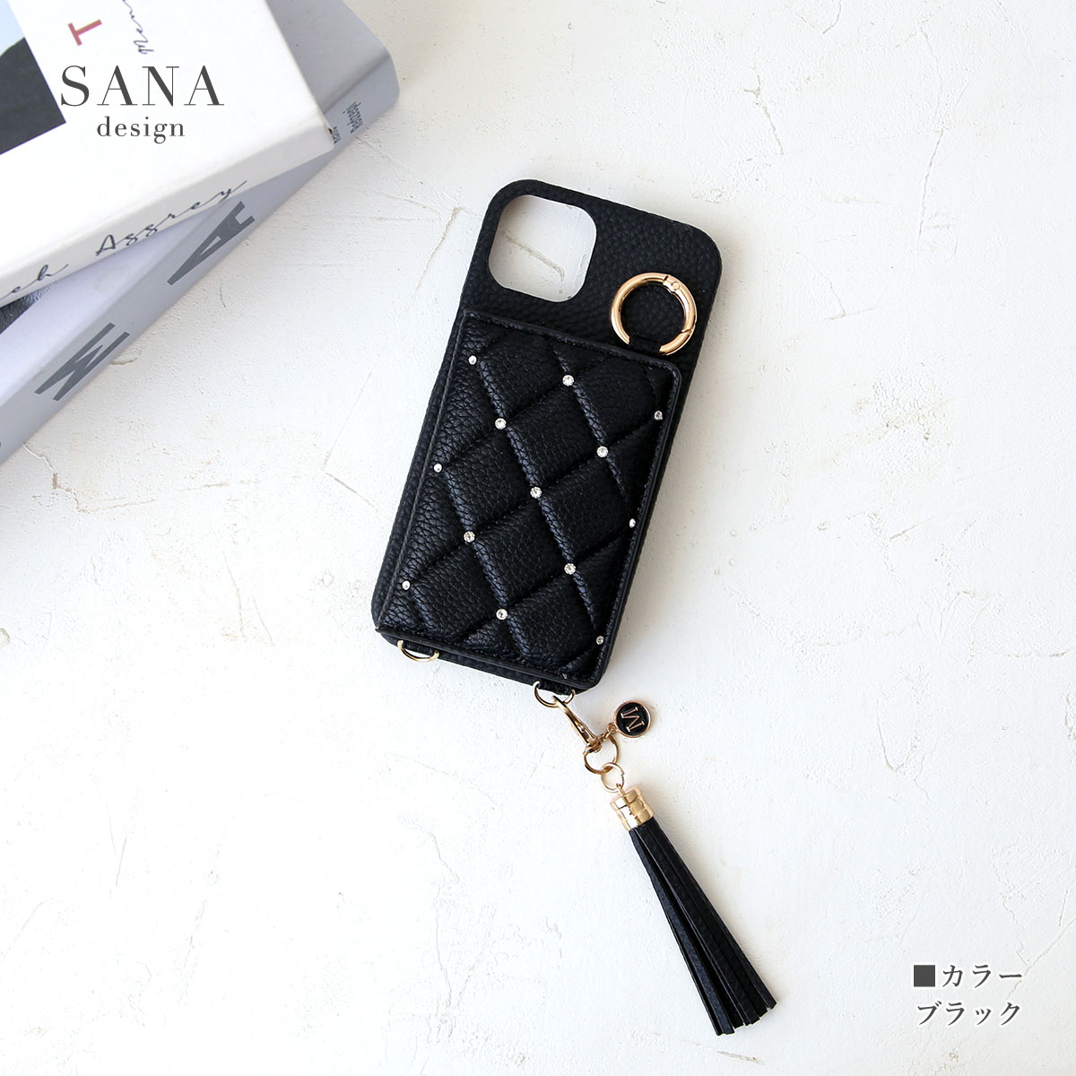 iPhone 「 背面 ハード スワロ キルティング 」 iPhone17 Pro