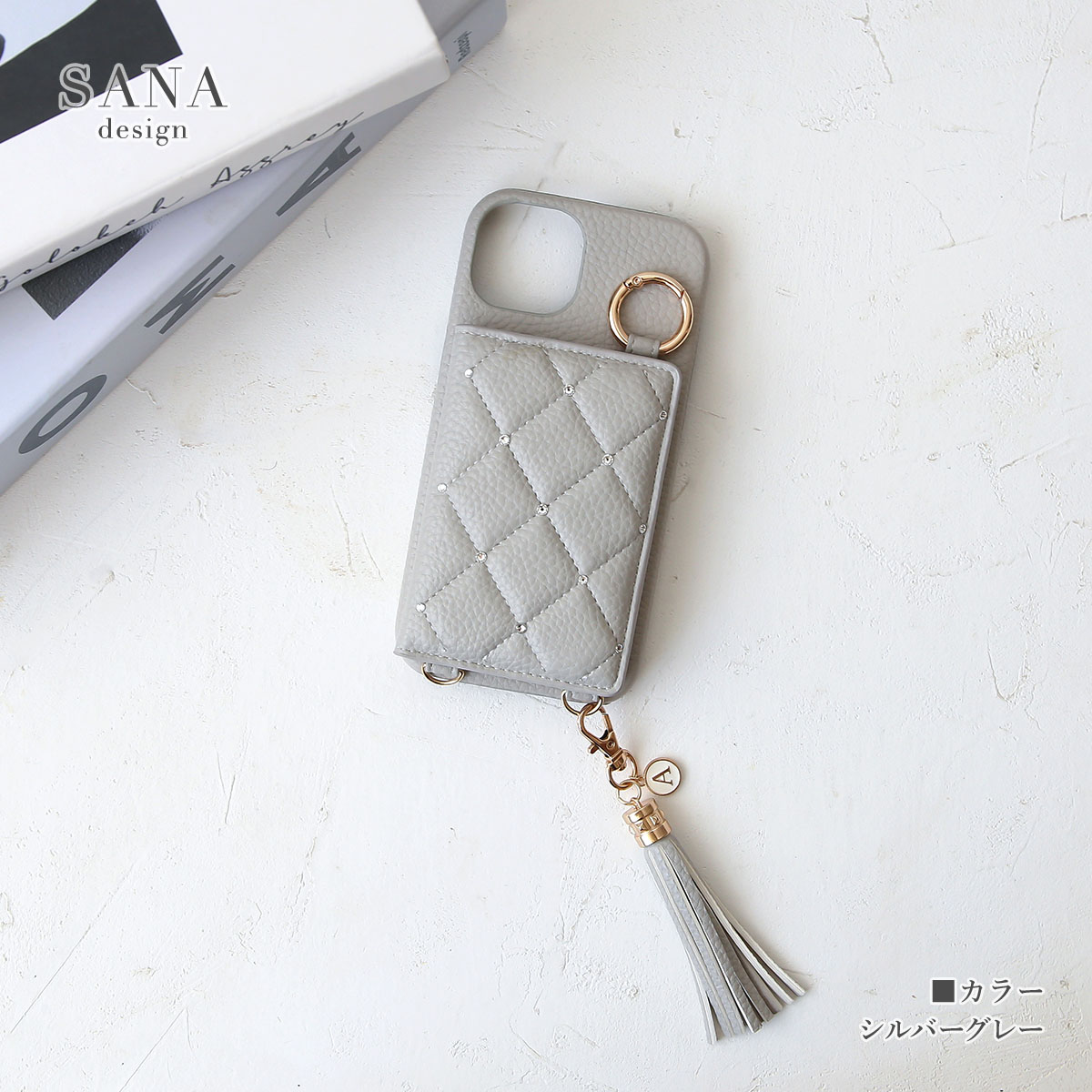 iPhone 「 背面 ハード スワロ キルティング 」 iPhone17 Pro