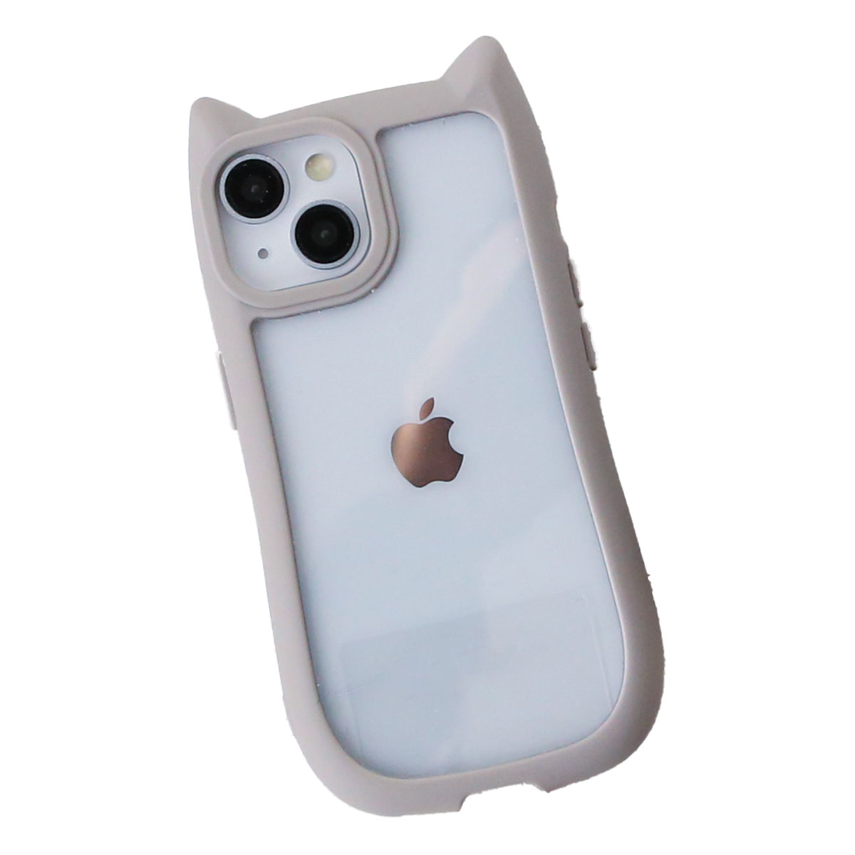 iPhone 12 iPhone12 クリア ケース ハイブリッド アイフォン12 猫耳