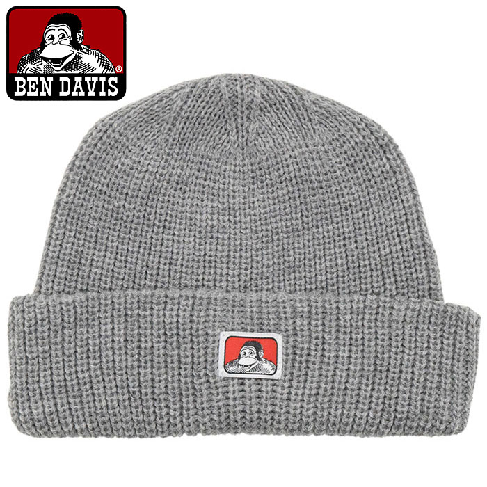 BEN DAVIS/WHITE LABEL ベンデイビス ニット帽 DAVIS マイクロ ロゴ
