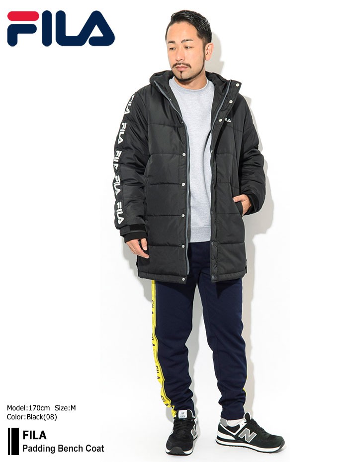 FILA（フィラ） ジャケット メンズ パディング ベンチコート(FILA