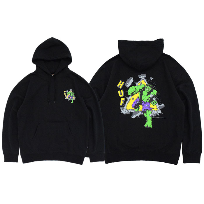 HUF（ハフ） パーカー プルオーバー メンズ マーベル ハルク TT コラボ