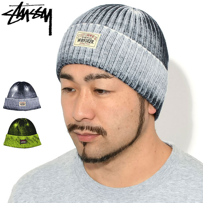 STUSSY（ステューシー） ニット帽 STUSSY Workgear Spray Cuff