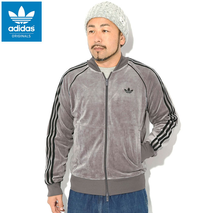 adidas Originals アディダス ジャージー ジャケット メンズ ベロア