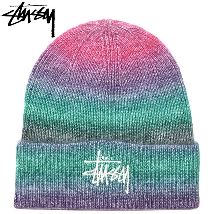STUSSY（ステューシー） ニット帽 STUSSY Spray Stripe Cuff ( stussy