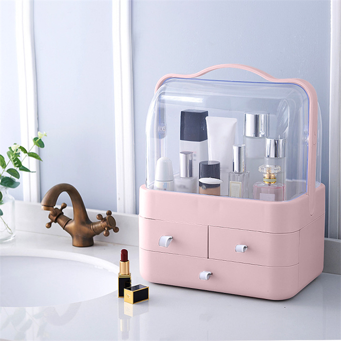 コスメボックス メイクボックス 大容量 化粧品収納ボックス 透明カバー