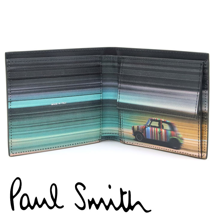 Paul Smith（ポール・スミス） 財布 二つ折り財布 メンズ ブラック