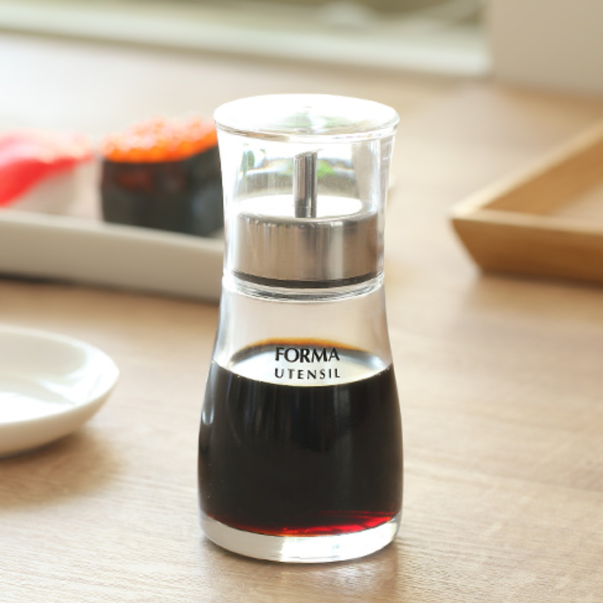 アスベル（ASVEL） 醤油差し 80ml キャップ付き ガラス フォルマHG