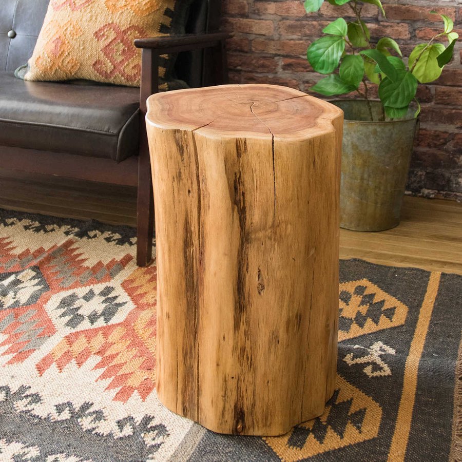 宮武製作所 スツール 高さ48cm 木製 天然木 丸太 （ チェア 椅子 イス