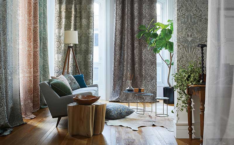 送料無料 本物主義の方へ、川島セルコン 高級オーダーカーテン Morris