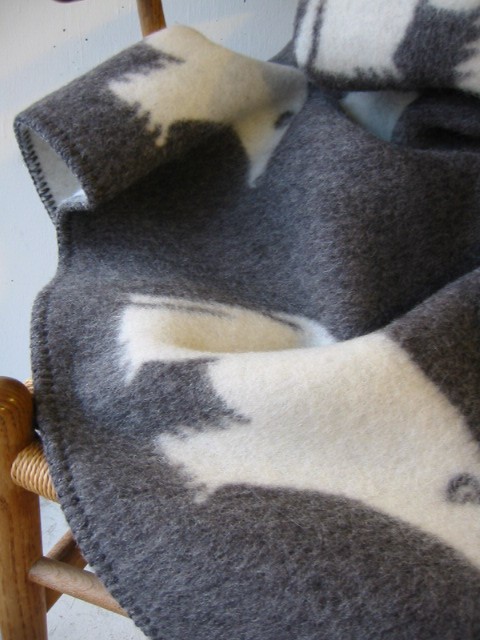 ROROS TWEED / ロロス ツイード ブランケットisbjorn GREY アイス