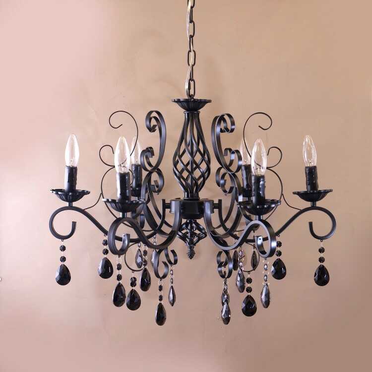 シャンデリア ブラック 6畳 アイアン ゴシック クラシック