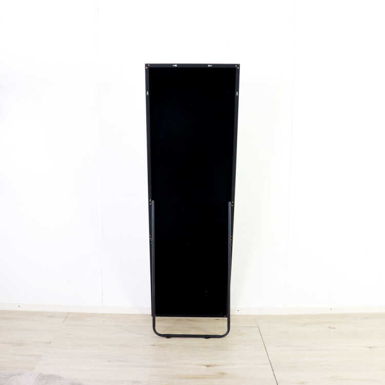 全身鏡 スタンドミラー オシャレ モダン 黒 幅50cm 高さ160cm