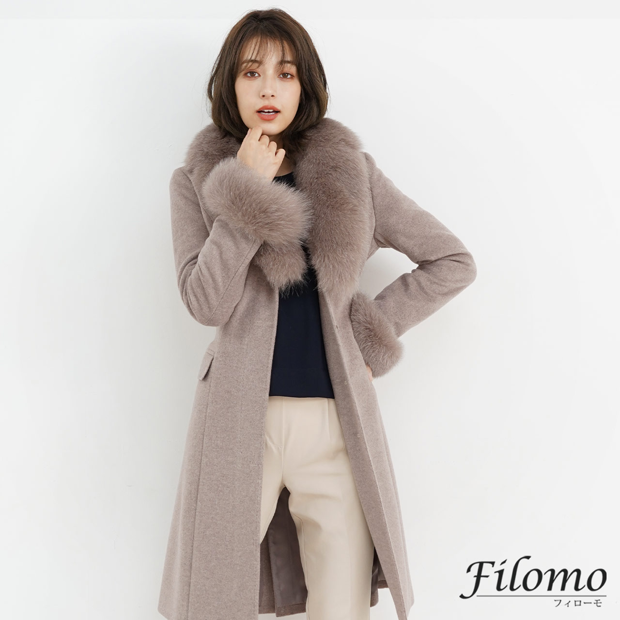 Filomo（フィローモ） [10%offクーポン]カシミヤ ブレンド ウール