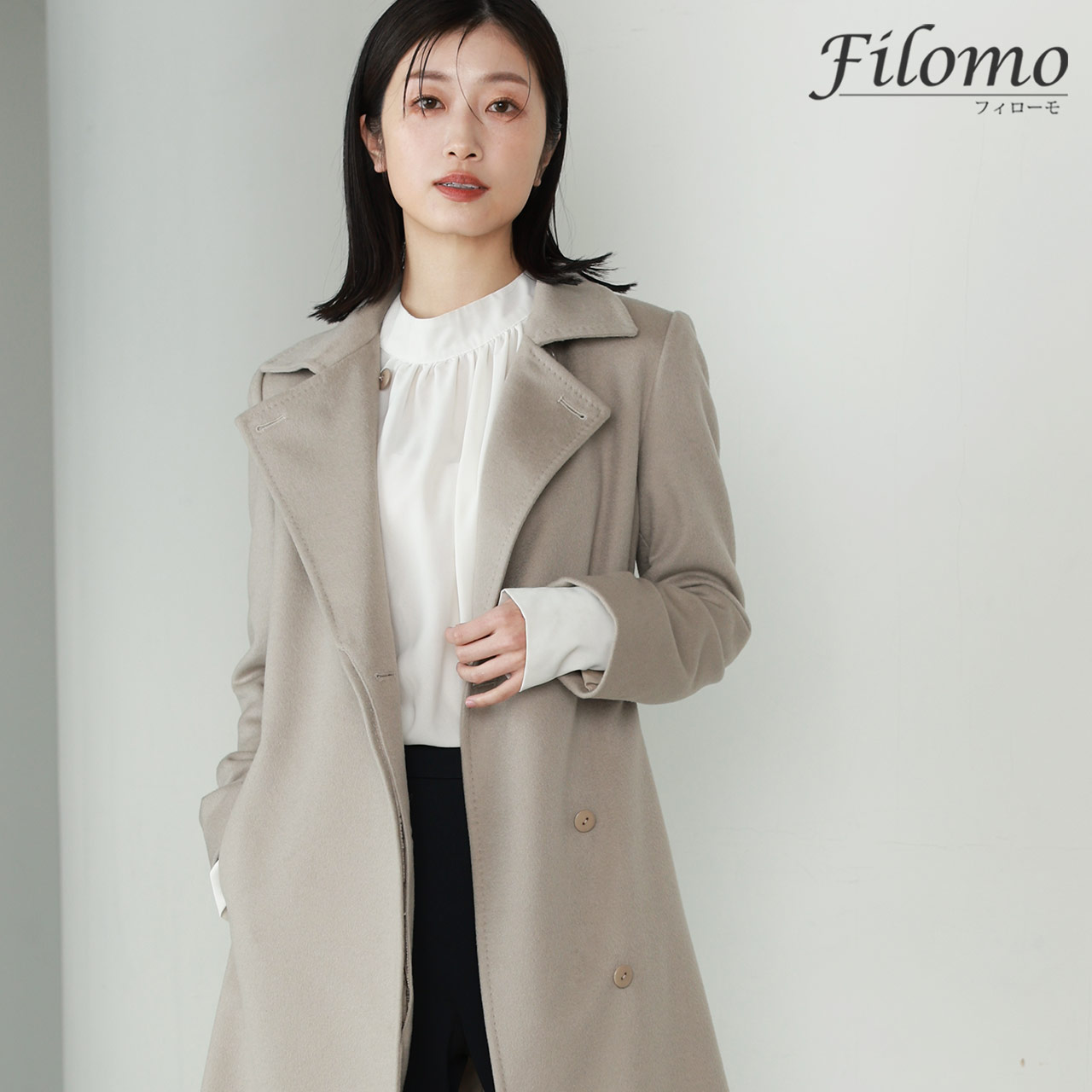 Filomo（フィローモ） カシミヤ コート レディース カシミヤ100
