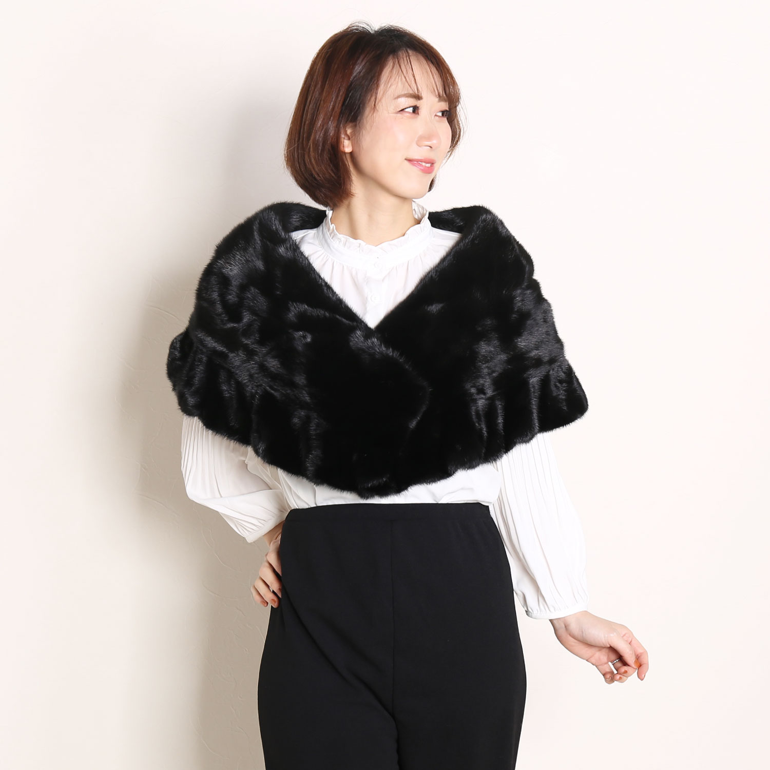 sankyo shokai（三京商会） ミンク ケープ フリルデザイン 女性用