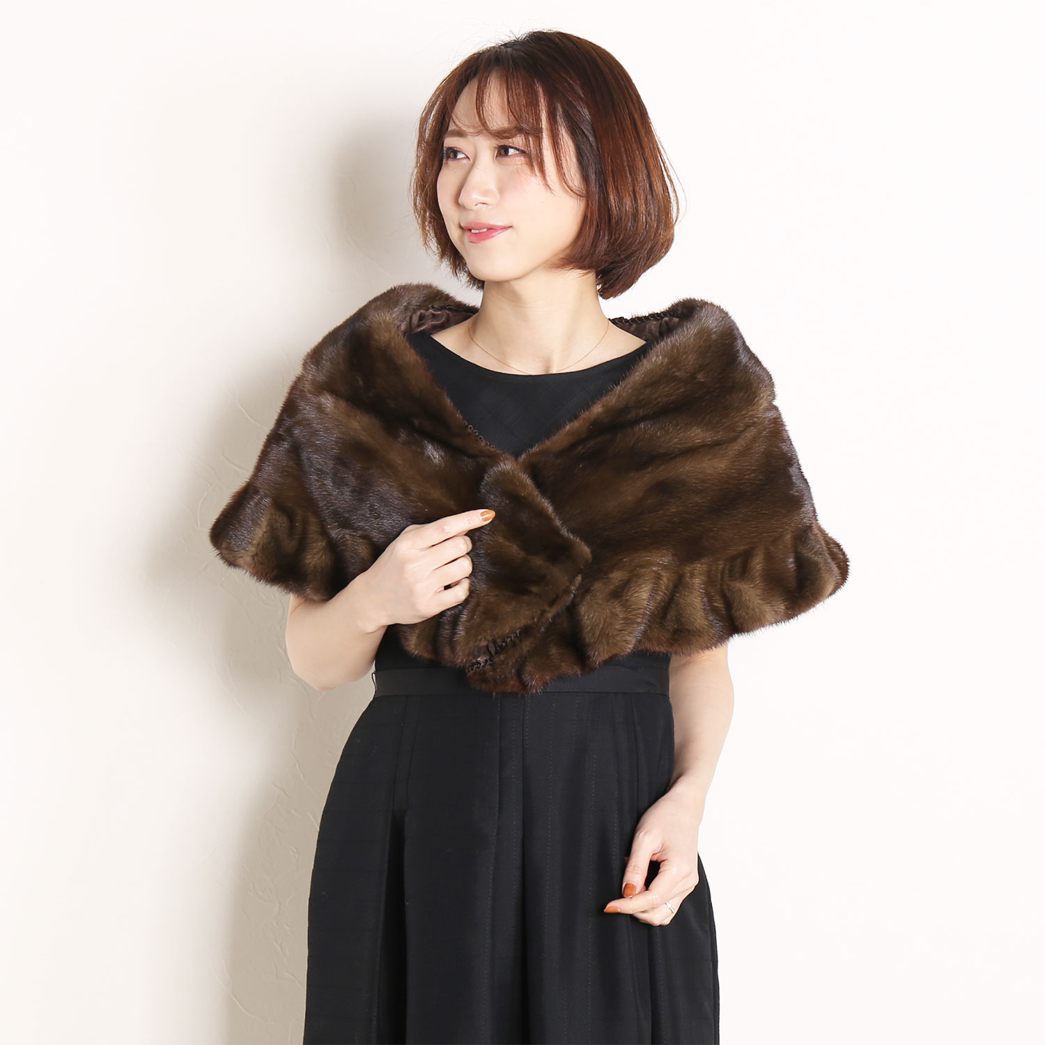 sankyo shokai（三京商会） ミンク ケープ フリルデザイン 女性用