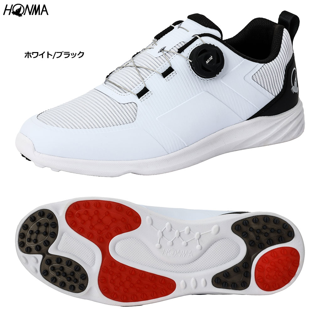 ゴルフシューズ ホンマ 本間ゴルフ SR12403 4E WHBLK 25.5㎝ 本間