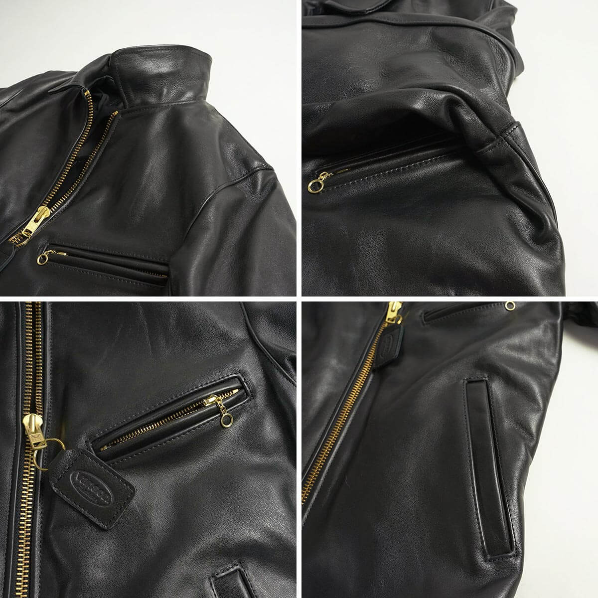 VANSON（バンソン） VANSON ENF シングル ライダース ブラック