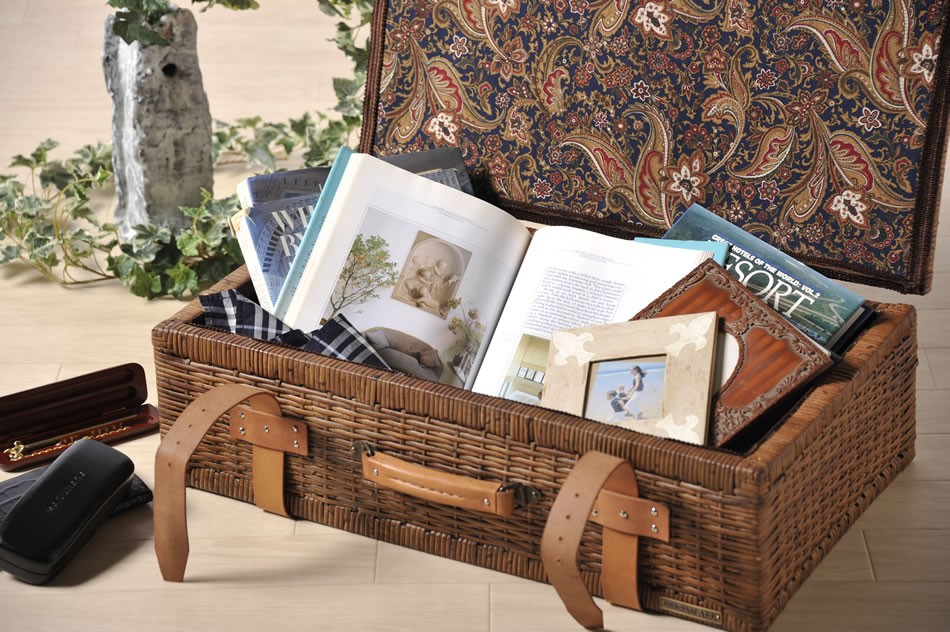 アンティーク調 ラタントランク LLサイズ 収納・インテリアに最適