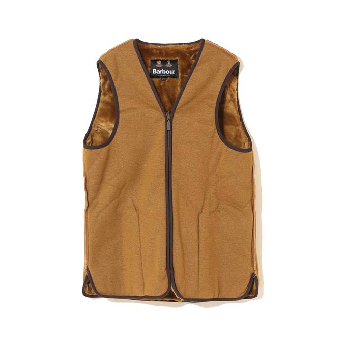 Barbour（バブアー） フロントジップ ファー ライナー ベスト スリム