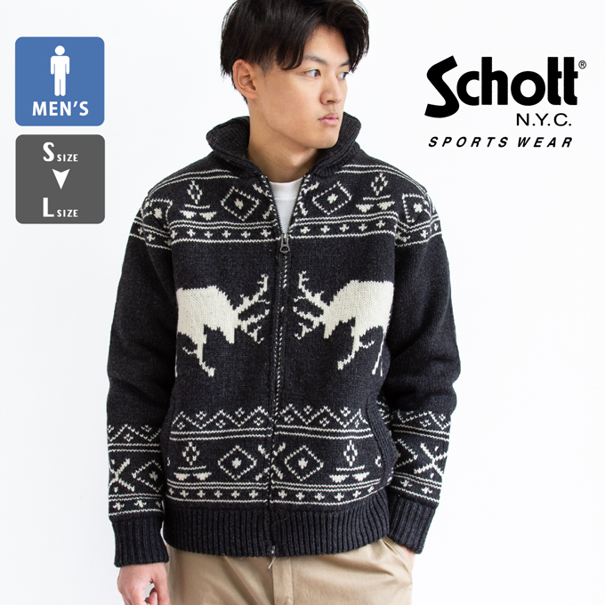 Schott N.Y.C（ショット） 【SALE!!】 Schott ボアラインドセーター