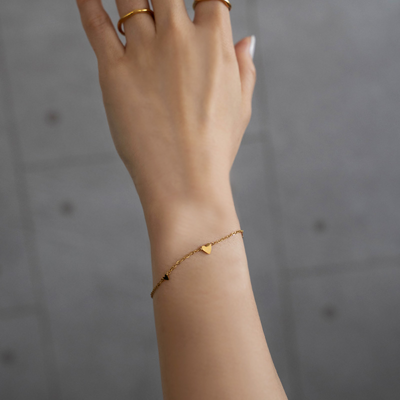 Jewel VOX ブレスレット レディース ハート チェーン 華奢 サージカル