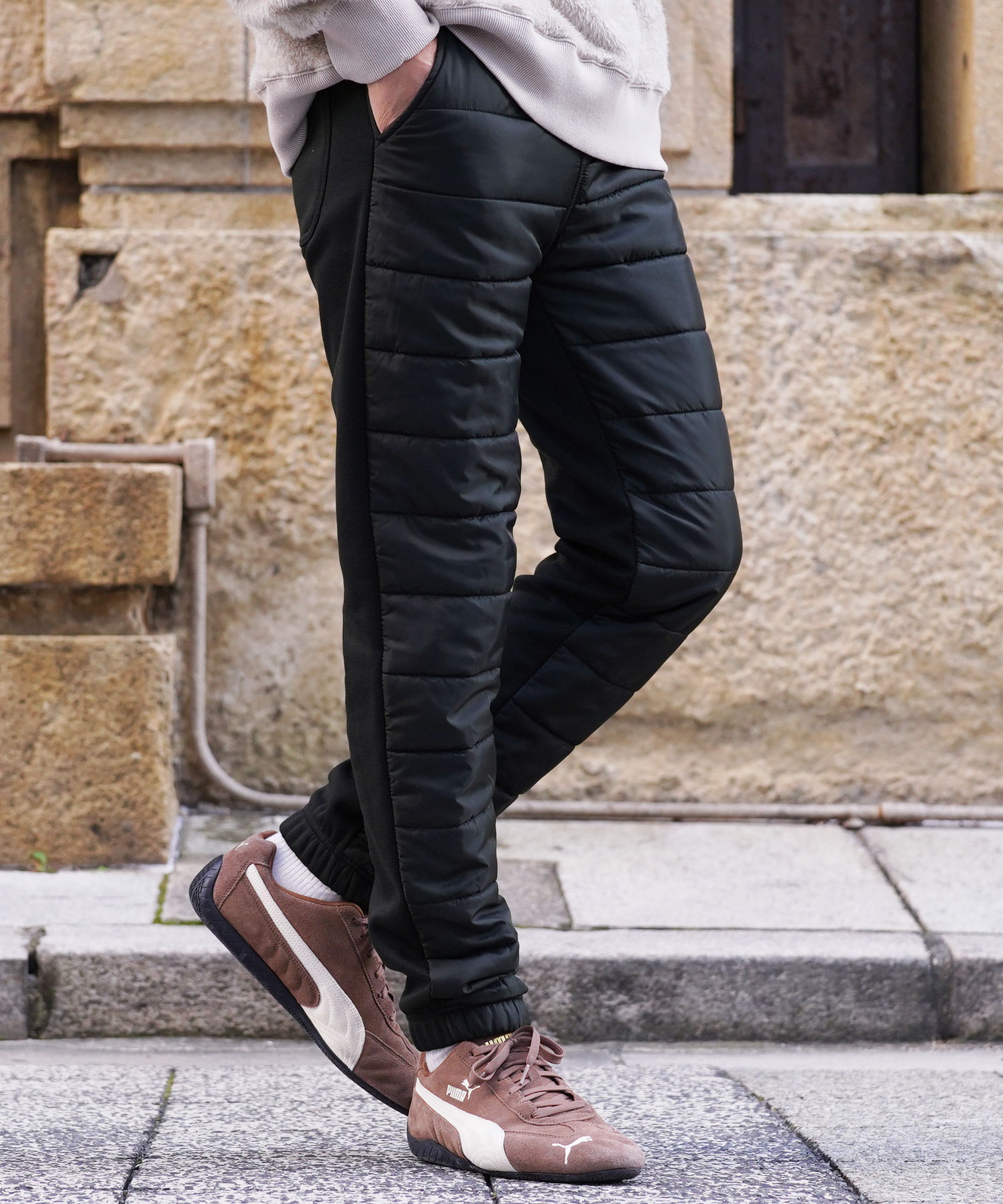 roshell（ロシェル） 中綿パンツ 裏起毛パンツ メンズ ボトムス ダウン