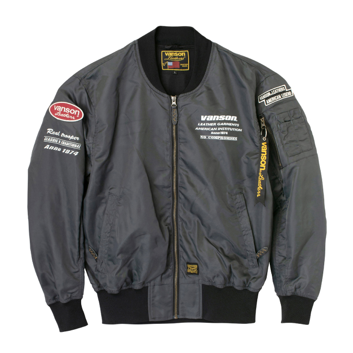 VANSON（バンソン） 【在庫限り】バンソン SVS2403S ナイロンMA-1